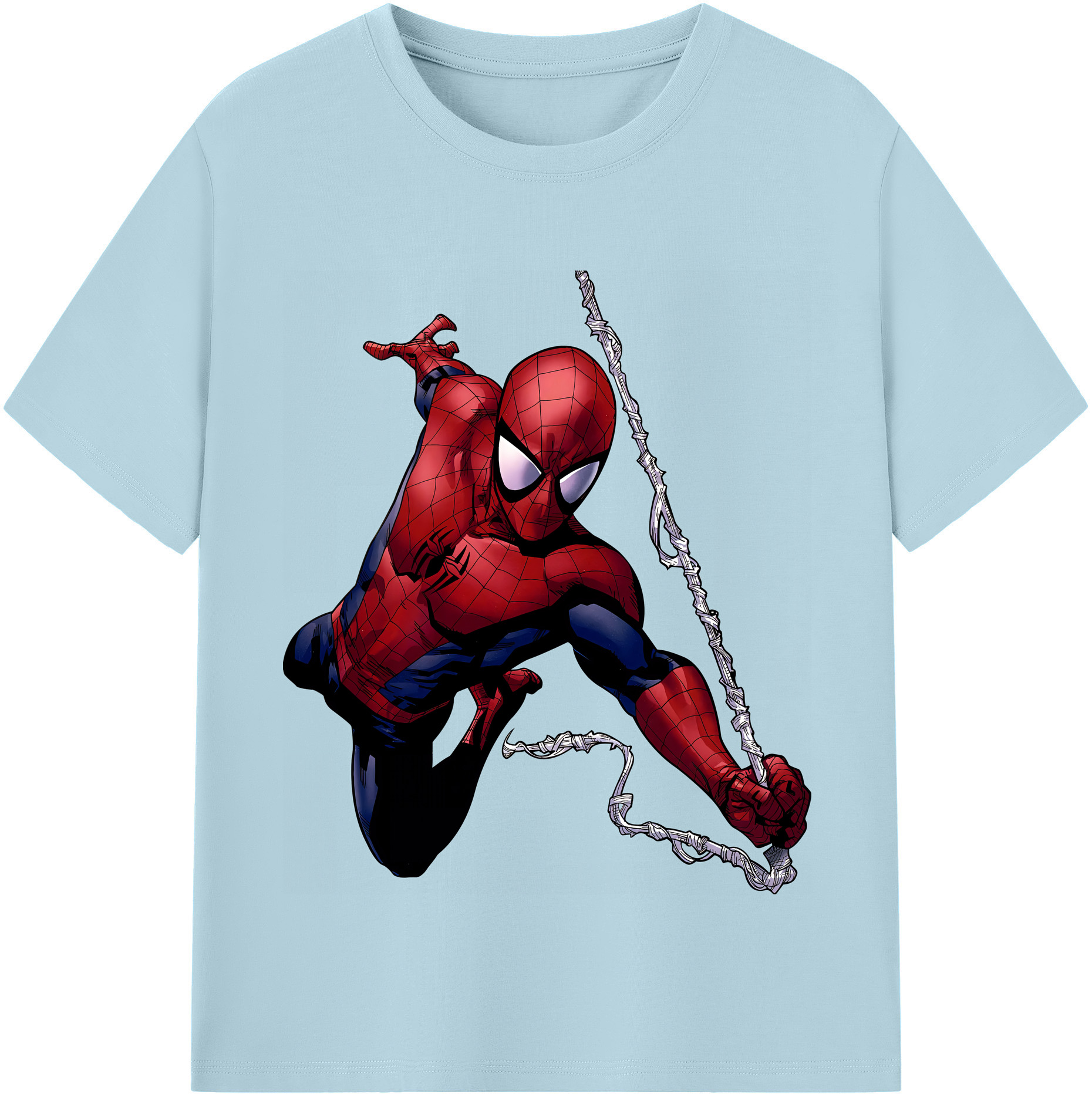 （画像用） Spider Man スパイダーマン 綿100％半袖Tシャツ（フロントプリント）